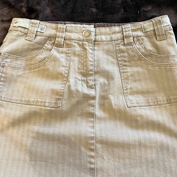 Cotton Ginny light brown denim skirt - Picture 3 of 9